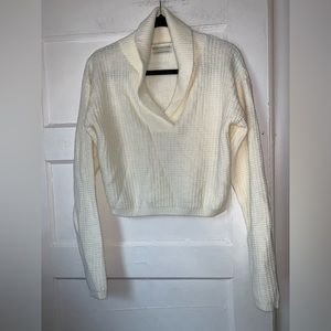 Urban outfitters‎ cropped waffle sweater size large